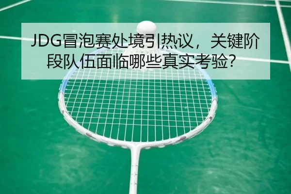 JDG冒泡赛处境引热议，关键阶段队伍面临哪些真实考验？